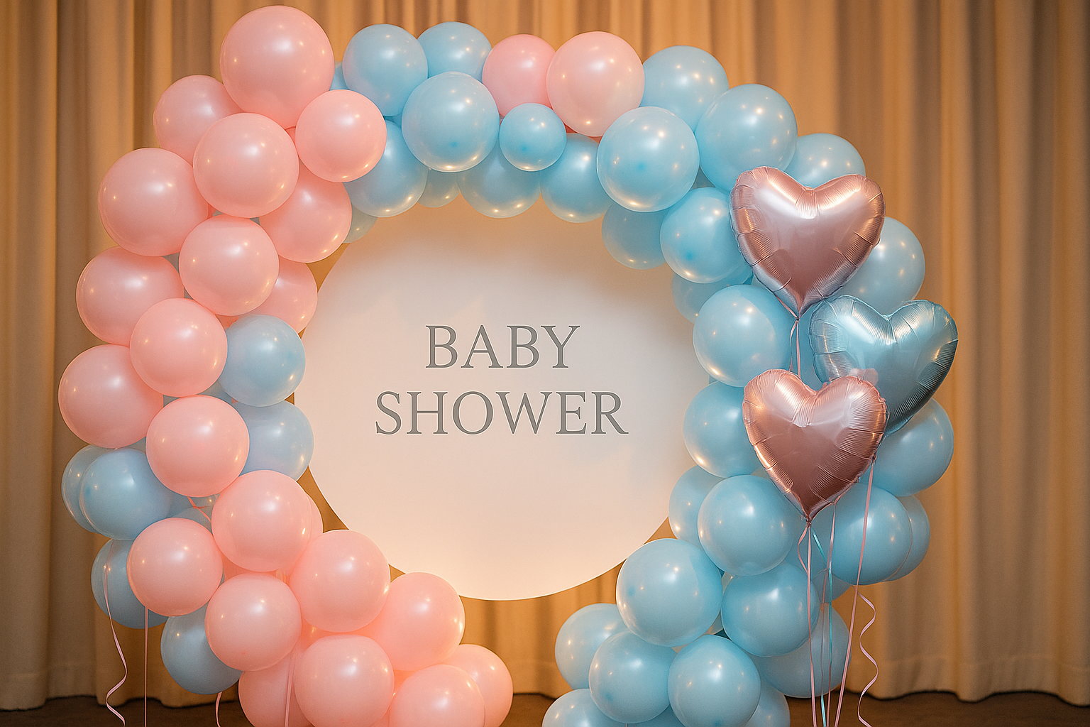 Baby shower balloon decoration